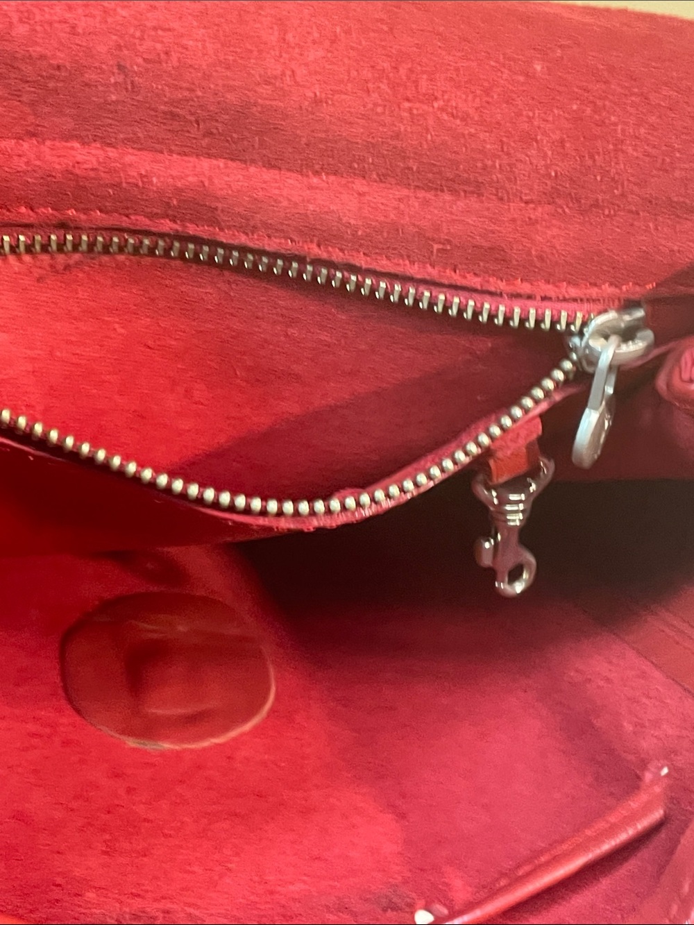 Classic Red Leather Mini Backpack - Picture 8 of 10